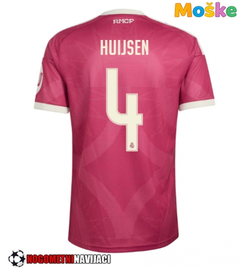 Moške Nogometnih dresov Real Madrid Dean Huijsen #4 Tretji 2026-27 Kratki rokavi Moške Nogometnih dresov Real Madrid Dean Huijsen #4 Tretji 2026-27 Kratki rokavi